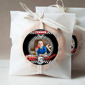 Şimşek Mcqueen 5 Yaş Temalı Sticker