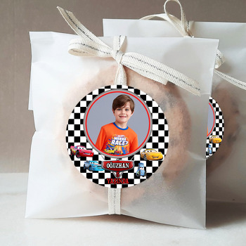 Şimşek Mcqueen Çerçeveli Temalı Resimli Sticker