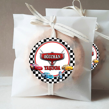 Şimşek Mcqueen Çerçeveli Temalı Sticker