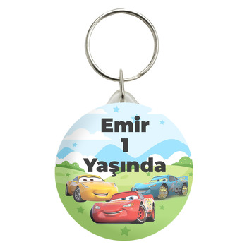 Şimşek Mcqueen Orman Temalı Anahtarlık