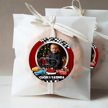 Şimşek Mcqueen Sahne Temalı Sticker