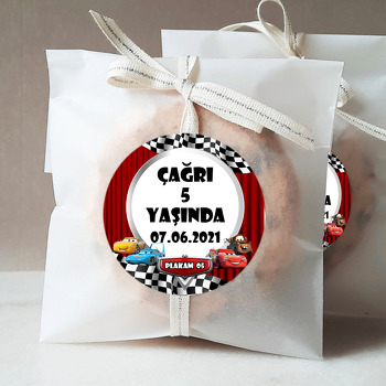 Şimşek Mcqueen Sahne Temalı Sticker
