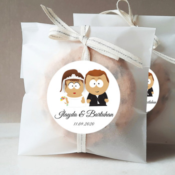Şirin Gelin Damat Temalı Sticker