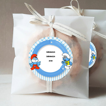 Şirinler Temalı Sticker
