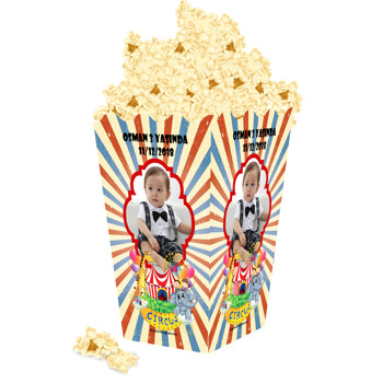 Sirk Temalı Temalı Popcorn Kutusu