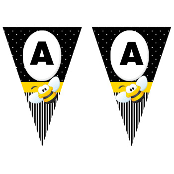 Siyah Dore ve Arı Temalı Parti Banner