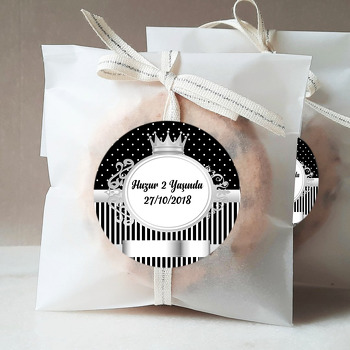 Siyah Gümüş Taç  Temalı Sticker