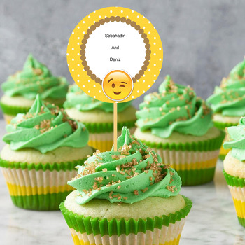 Smileys Temalı Kürdan Süs