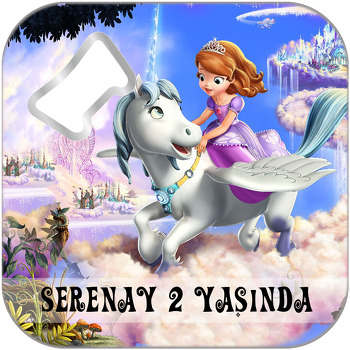 Sofia Temalı Kare Magnet Açacak