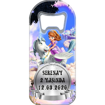 Sofia Temalı Uzun Oval Magnet Açacak