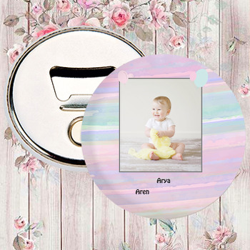 Soft Balon  Temalı Fotoğraflı Magnet Açacak