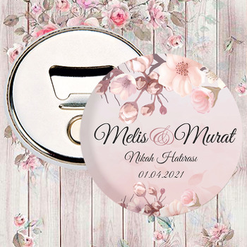 Soft Çiçekler ile Gül Kurusu Fon Temalı Magnet Açacak