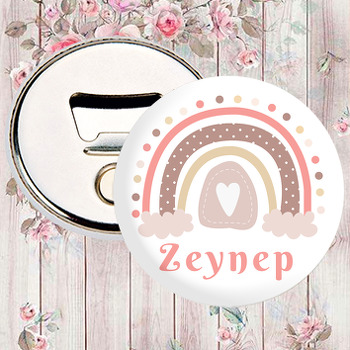 Soft Gökkuşağı Temalı Hoşgeldin Bebek Magnet Açacak