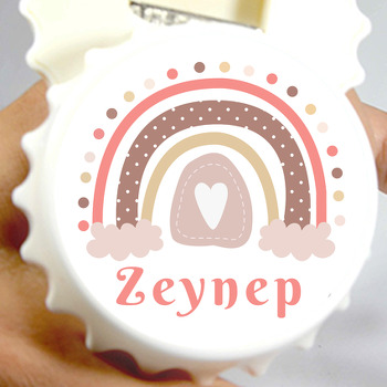 Soft Gökkuşağı Temalı Kapak Şekilli Magnet Açacak