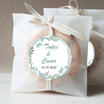 Soft Kır Dalları Çerçeve Temalı Sticker