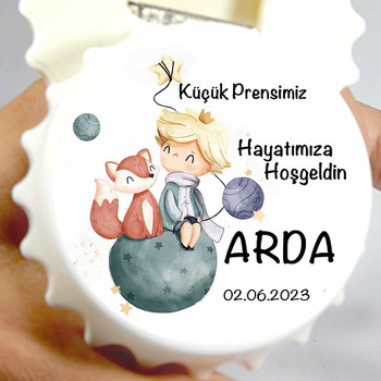 Soft Küçük Prens ile Tilki Temalı Kapak Şekilli Magnet Açacak