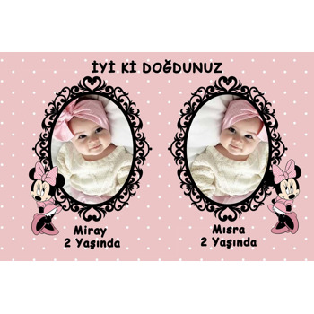 Soft Minnie Mouse Temalı Doğum Günü Poster