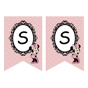 Soft Minnie Mouse Temalı Flama Banner