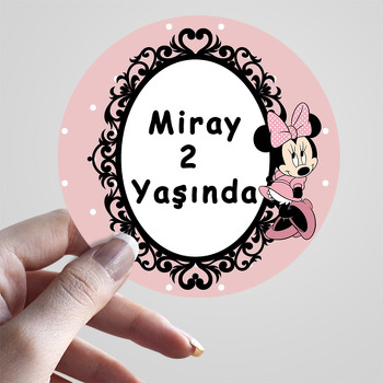 Soft Minnie Mouse Temalı Sticker