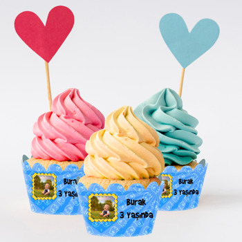 Sonic Boom Temalı Cupcake Sargısı