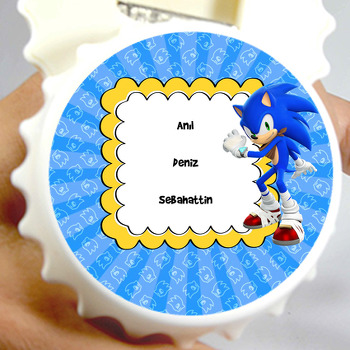 Sonic Boom Temalı Kapak Şekilli Magnet Açacak