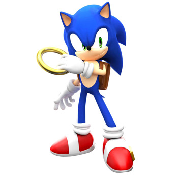 Sonic ile Altın Temalı Masa Önü Ayaklı Dekor