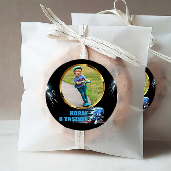 Sonic Temalı Resimli Parti Sticker