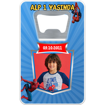 Spiderman Temalı Dikdörtgen Magnet Açacak