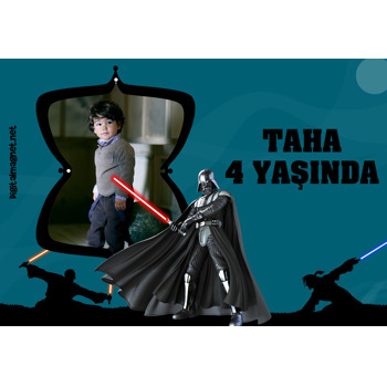 Star Wars Temalı Doğum Günü Magnet