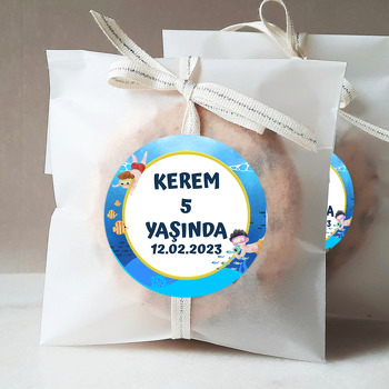 Su Altı ve Yüzücüler Temalı Sticker