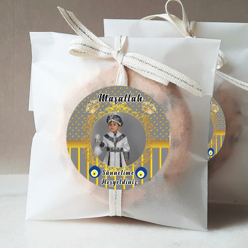 Sünnet Gold Gri Temalı Sticker