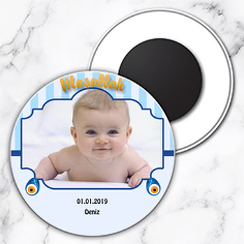 Sünnet Temalı Daire Plastik Magnet