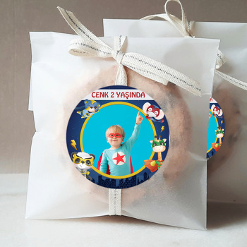 Süper Kahraman Hayvanlar Temalı Resimli Sticker