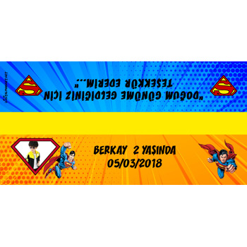 Süperman 2 Temalı Hediye Paket Başlığı