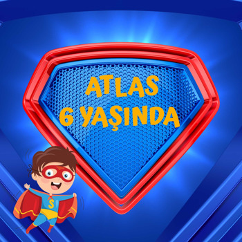 Süperman Mavi Fon Temalı Doğum Günü Afiş