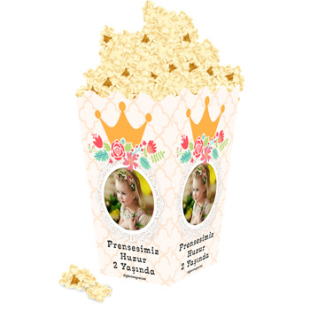Taçlı Prenses 2 Temalı Popcorn Kutusu