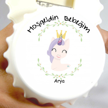 Taçlı Unicorn Temalı Kapak Açacak