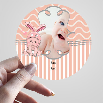 Tavşan Bebek Temalı Hoşgeldin Bebek Sticker