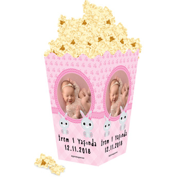 Tavşan Temalı Popcorn Kutusu
