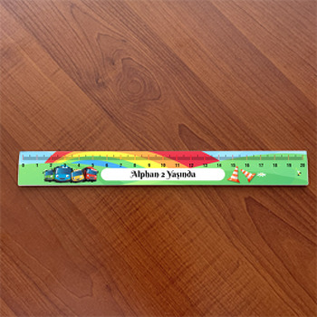 Tayo ile Gökkuşağı Temalı Hediyelik Cetvel