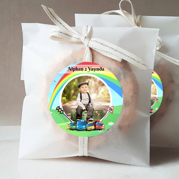 Tayo ile Gökkuşağı Temalı Resimli Sticker