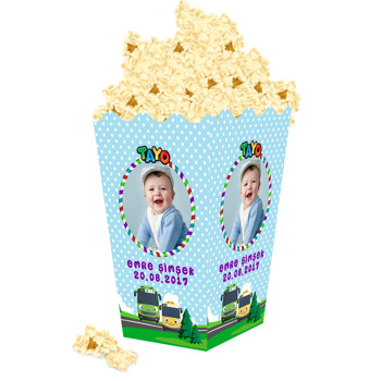 Tayo Temalı Popcorn Kutusu