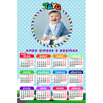 Tayo Temalı Takvim Magnet