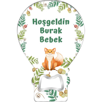 Tilki ile Yapraklar Temalı Balon Magnet Açacak