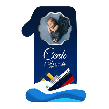Titanic Temalı  Doğum Günü Magnet