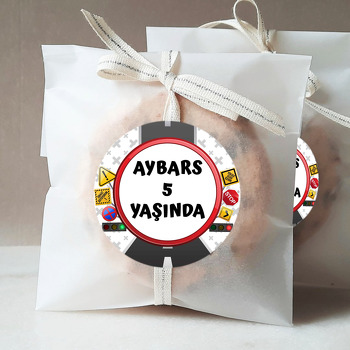 Trafik İşaretleri Temalı Doğum Günü Sticker