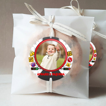 Trafik İşaretleri Temalı Doğum Günü Sticker