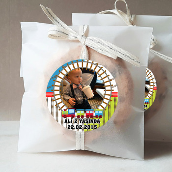 Tren 2 Temalı Resimli Sticker