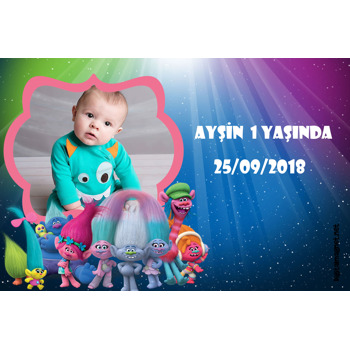 Troller Temalı Doğum Günü Magnet