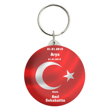 Türk Bayrağı Temalı Anahtarlık